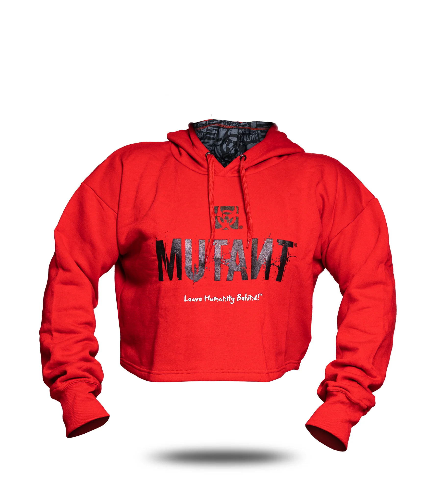 3-PILLAR Women's Gym Crop Hoodie (Red)  M L XL 2XL