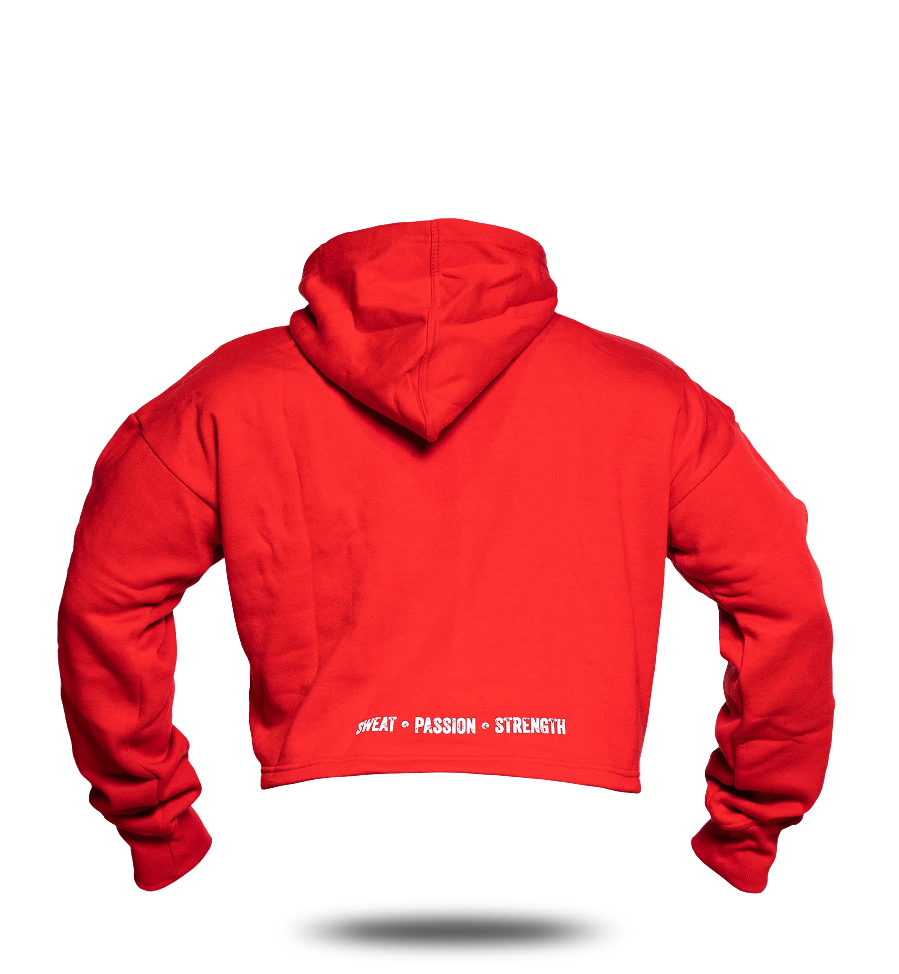 3-PILLAR Women's Gym Crop Hoodie (Red)  M L XL 2XL - Image 2