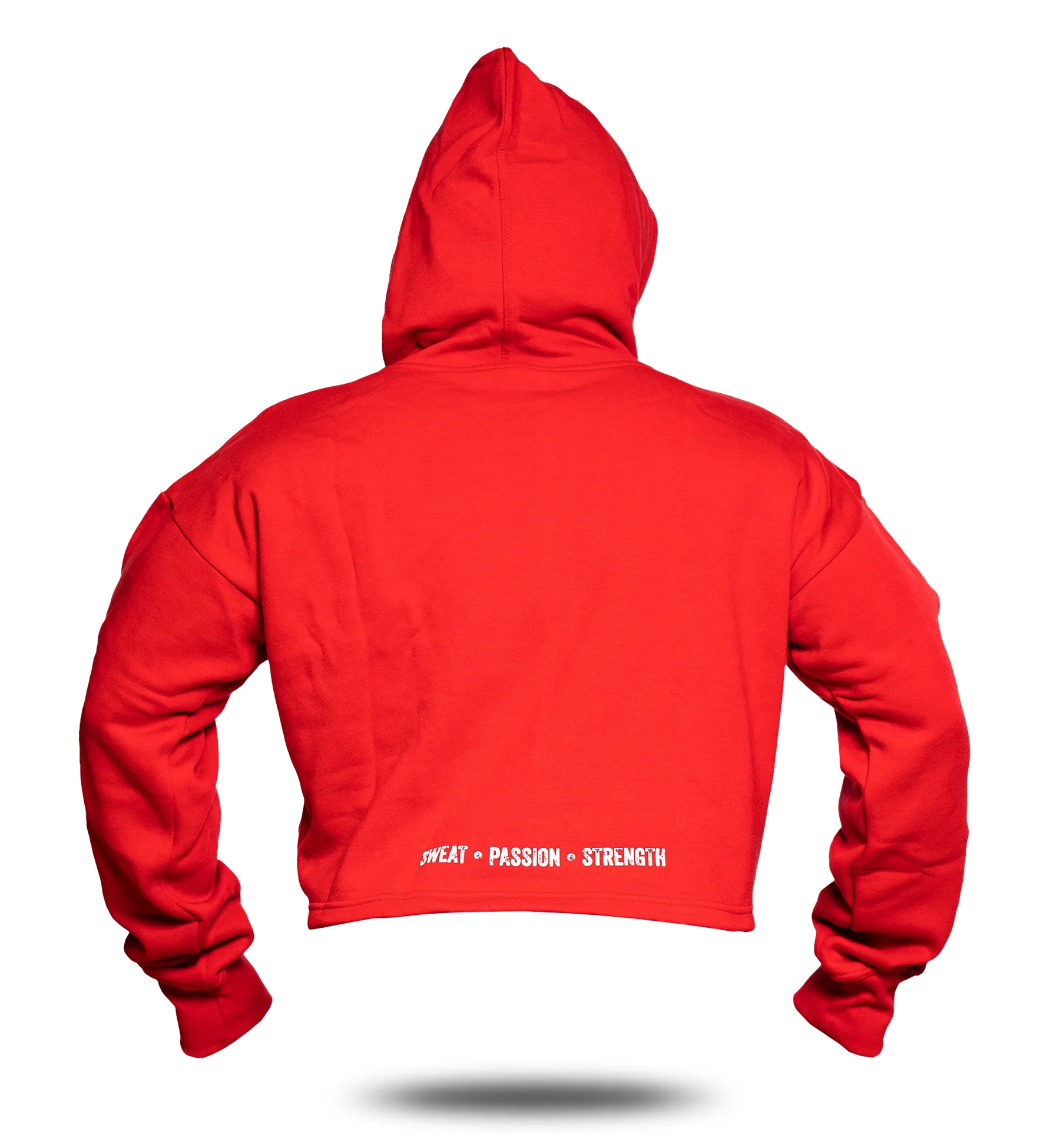 3-PILLAR Women's Gym Crop Hoodie (Red)  M L XL 2XL - Image 3