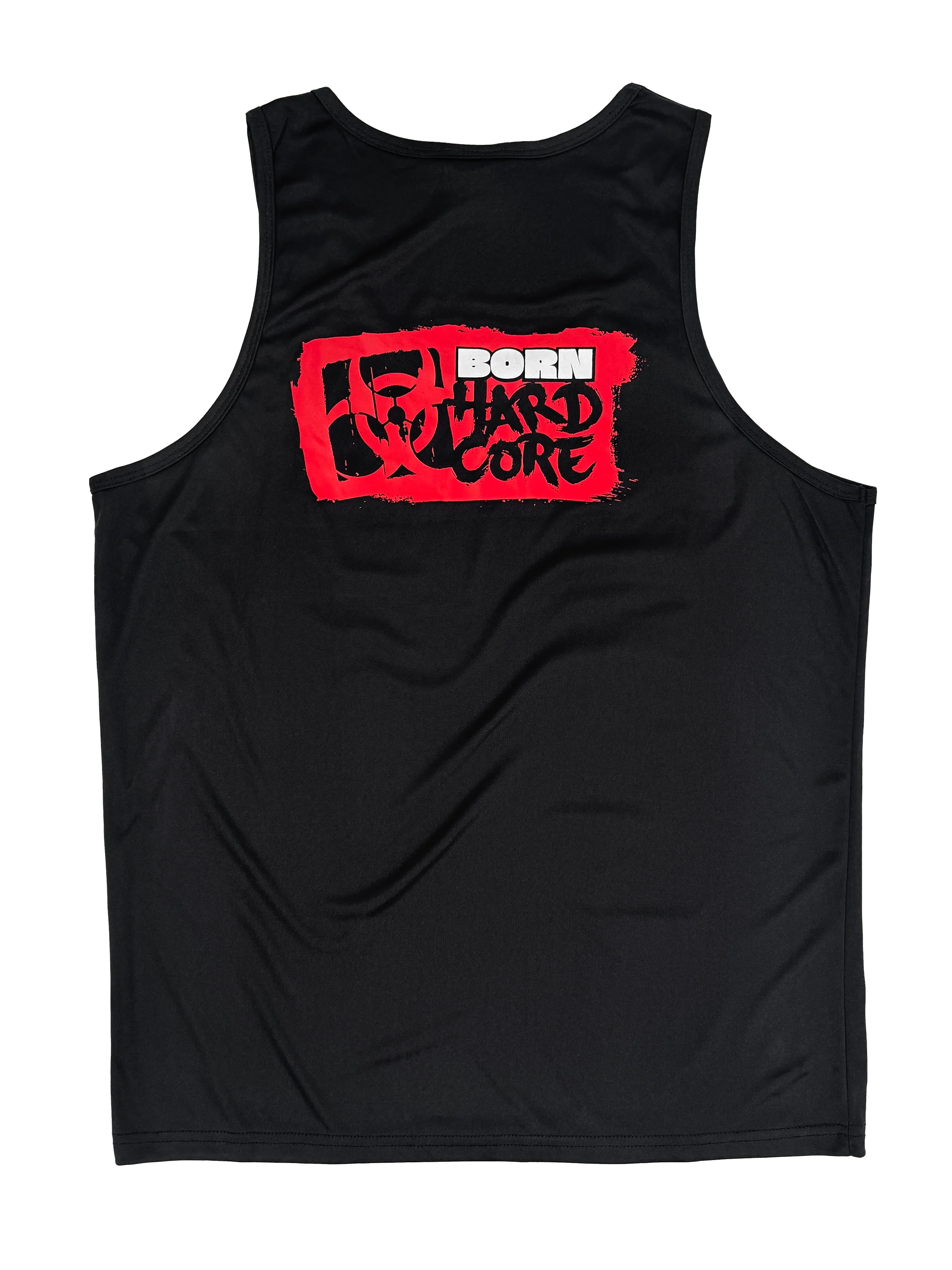 MUTANT® BORN HARDCORE HARDLINE TANK TOP GYM SHIRT (BLACK & RED) - Image 2