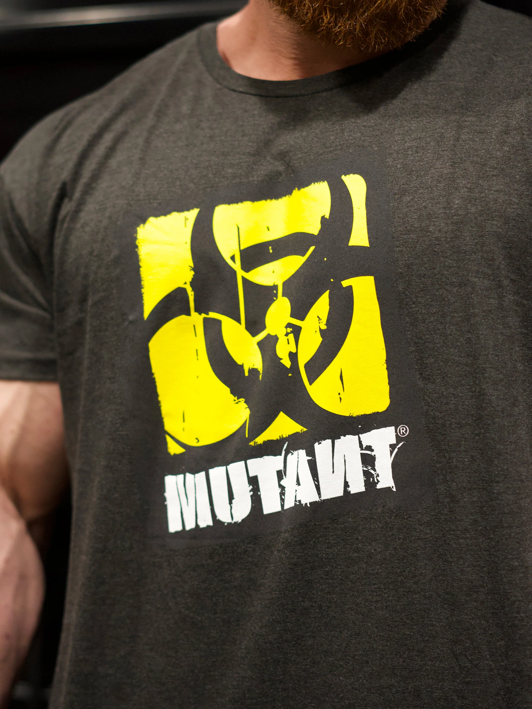 MUTANT® BORN HARDCORE SKULL GYM T-SHIRT 4XL - Image 5